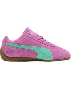 PUMA Speedcat Vibes Logo-Embroidered Trainers - Pink