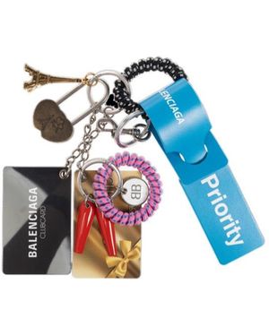 Balenciaga Keychain Accessory Set - Blue