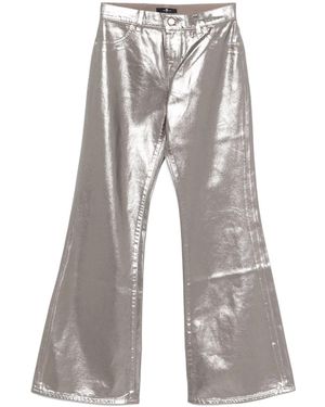 7 For All Mankind Spencer Flare Trousers - Grey