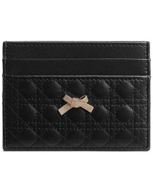 Dior Baby Bow Freesia Card Holder - Black