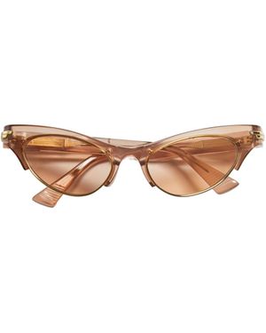 Bottega Veneta Angle Cat Eye Sunglasses - Brown