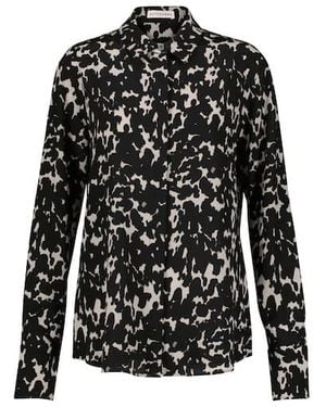 Altuzarra Chika Printed Silk Shirt - Black
