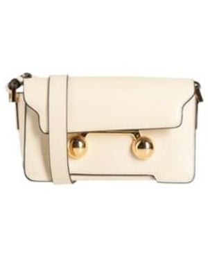 Marni Small Leather Shoulder Bag - Natural