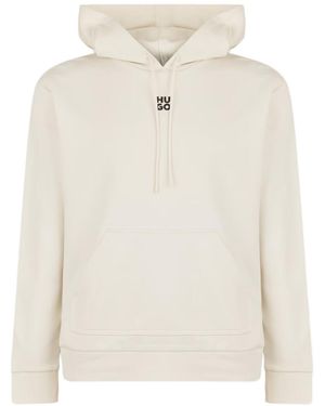 BOSS Logo Hoodie - White