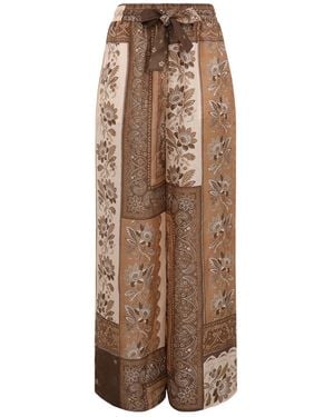 Zimmermann Lucky Relaxed Pant - Brown