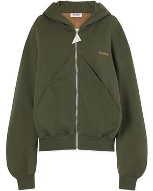 The Attico Zip-Up Hoodie - Green