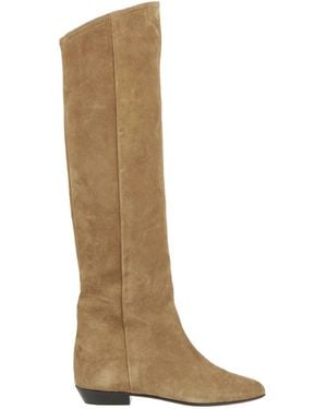 Isabel Marant Leather Boots - Natural