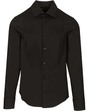 Burberry Townsend Bib Cufflink Shirt - Black