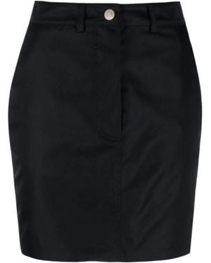 Nanushka Straight-Hem Mini Skirt - Black