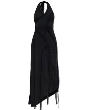 AVAVAV Lace-Detailing Midi Dress - Black