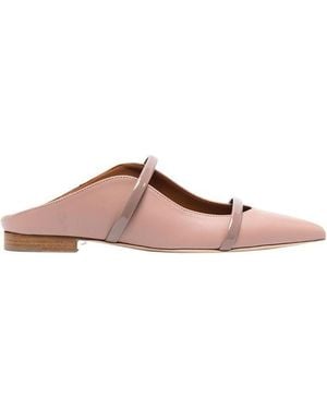Malone Souliers Cut-Out Pointed Mules - Brown
