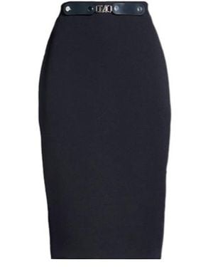 Max Mara A Body-Hugging Solid-Color Skirt - Blue