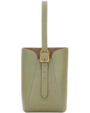 J&m Davidson Nano Quiver Buckle Leather Bucket Bag - Green