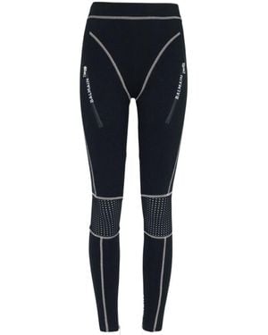 Balmain Monogram Jersey Leggings - Blue
