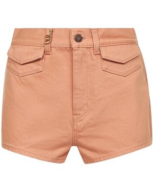 Chloé Chloé High-Waisted Denim Shorts - Natural