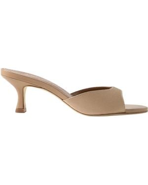 STAUD Brigitte High-Heeled Sandals - Natural