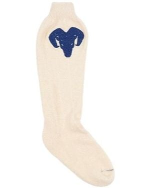 Maison Margiela Simple Knitted Socks - Blue