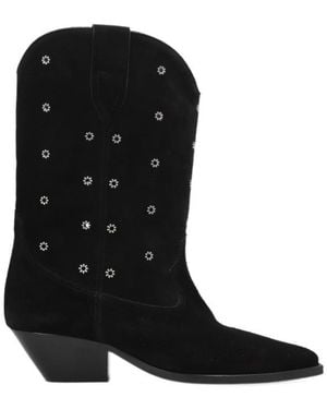 Isabel Marant Block-Heel Ankle Boots - Black