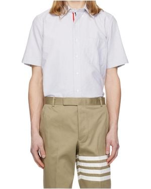 Thom Browne Short-Sleeve Pocket Shirt - White