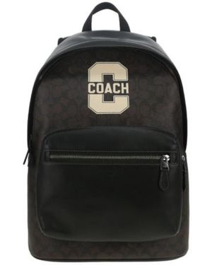 COACH Logo Backpack - Black