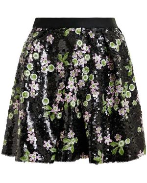 Essentiel Antwerp Japanese Sequinned Skirt - Black