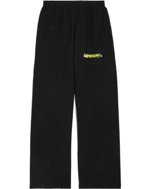 Balenciaga Messy Spray Baggy Joggers - Black