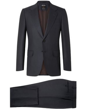 ZEGNA Single-Breasted Suit - Black