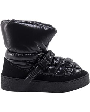 Khrisjoy Quilted Snow Ankle Boots - Black