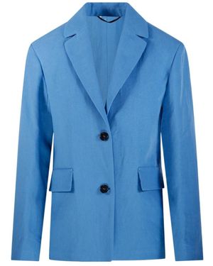 Max Mara 'S Alberta Single-Breasted Blazer - Blue