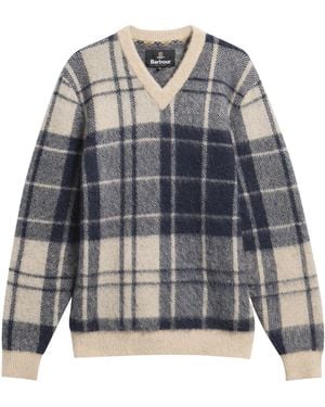 Barbour V-Neck Sweater - Gray