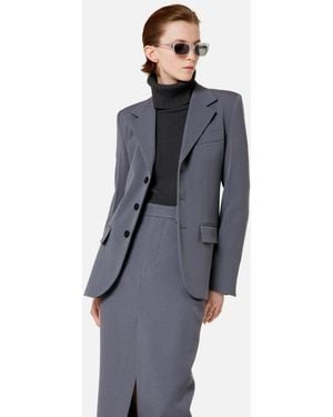 Ami Paris Ami Turtleneck Knit Sweater - Blue
