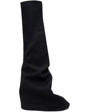 Rick Owens Foldable Design Boots - Black