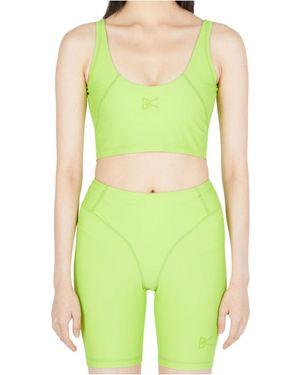 District Vision Light Sleeveless Support Sports Bra - Green