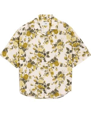Ami Paris Short Sleeve Shirt - Metallic