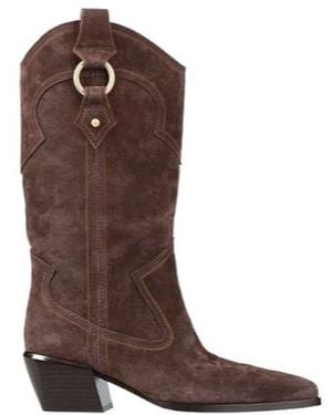 Rag & Bone Solid-Colored Denim Boots - Brown