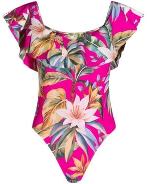FARM Rio Patterned One-Piece Swimsuit - Purple