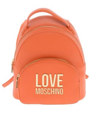 Moschino Logo Backpack - Orange