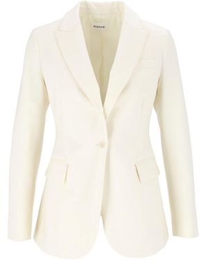 P.A.R.O.S.H. P.A.R.O..H. Tailored Single-Breasted Blazer - White