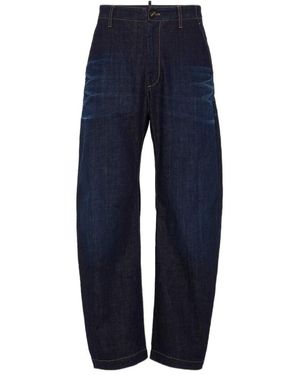 DSquared² Urban Wash Snatch Fit Trousers - Blue