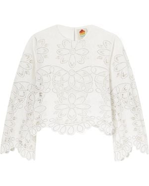 FARM Rio Embroidered Shirt - White