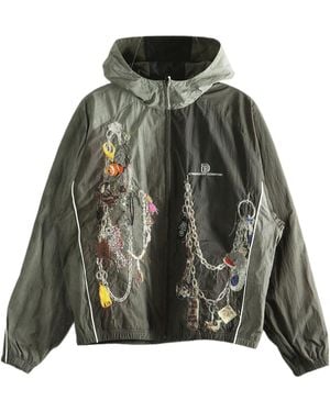 Doublet Embroidered Chain Sports Jacket - Green