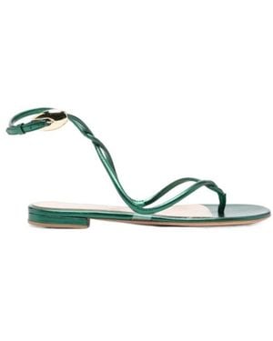 Gianvito Rossi Mamba Flat Sandals - Green