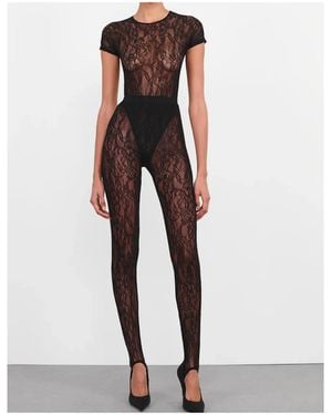 Wardrobe NYC Lace Stirrup Leggings - White