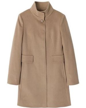 Max Mara Long-Sleeved Coat - Natural