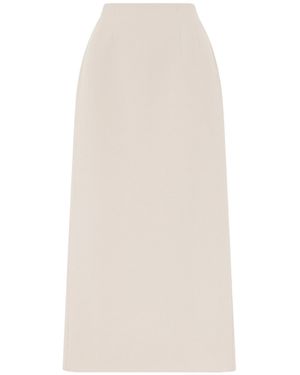 Wardrobe NYC Wool Maxi Skirt - White