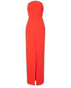 David Koma Strapless Gown - Red