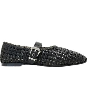 AllSaints Round-Toe Flat Shoes - Black
