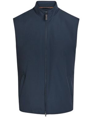 Tod's Stand-Collar Sleeveless Vest - Blue