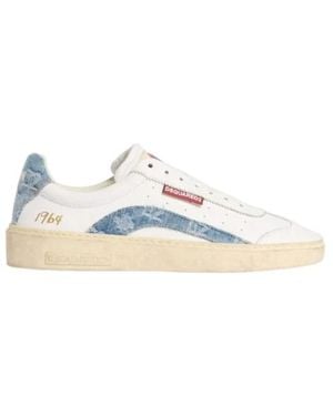 DSquared² Rider Lace-Up Trainers - White