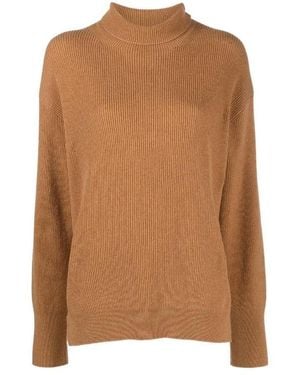 Nanushka Arya Mock-Neck Knitted Jumper - Brown